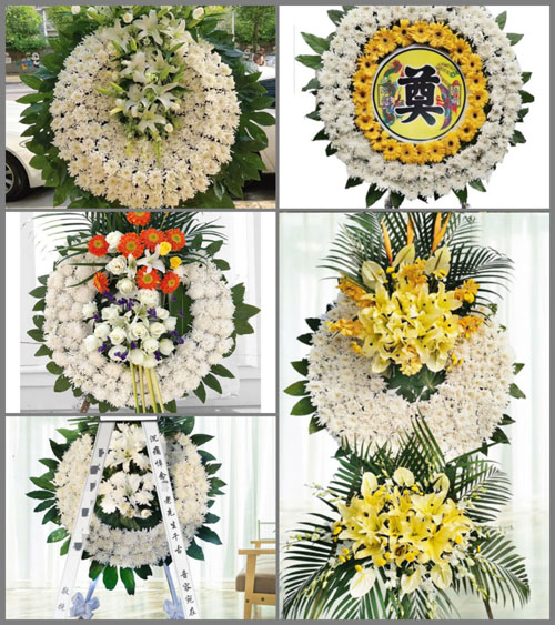 湖北武汉市新洲区徐古镇长岗山村花圈速递